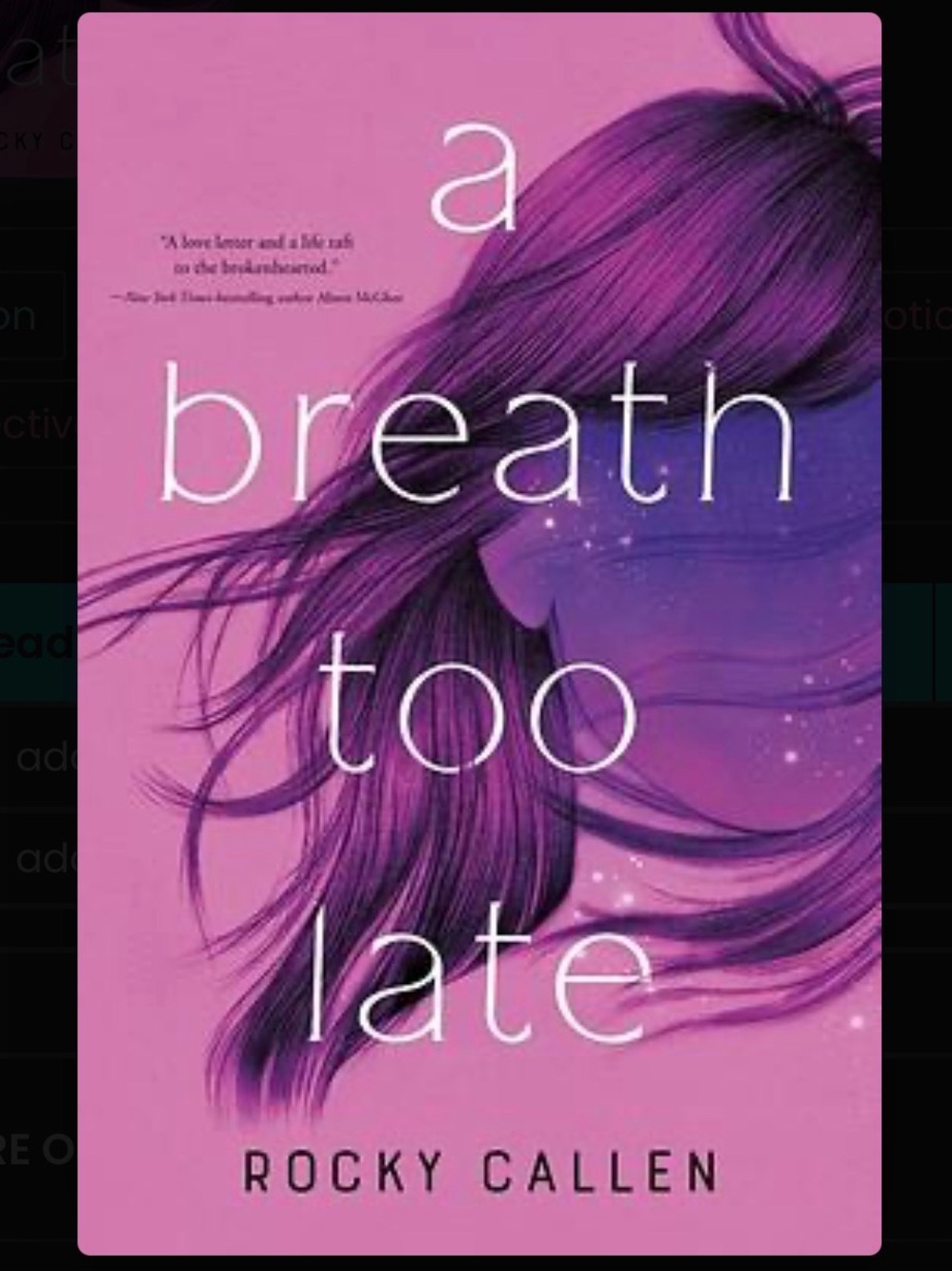2/$10 A Breath Too Late by Rocky Callen